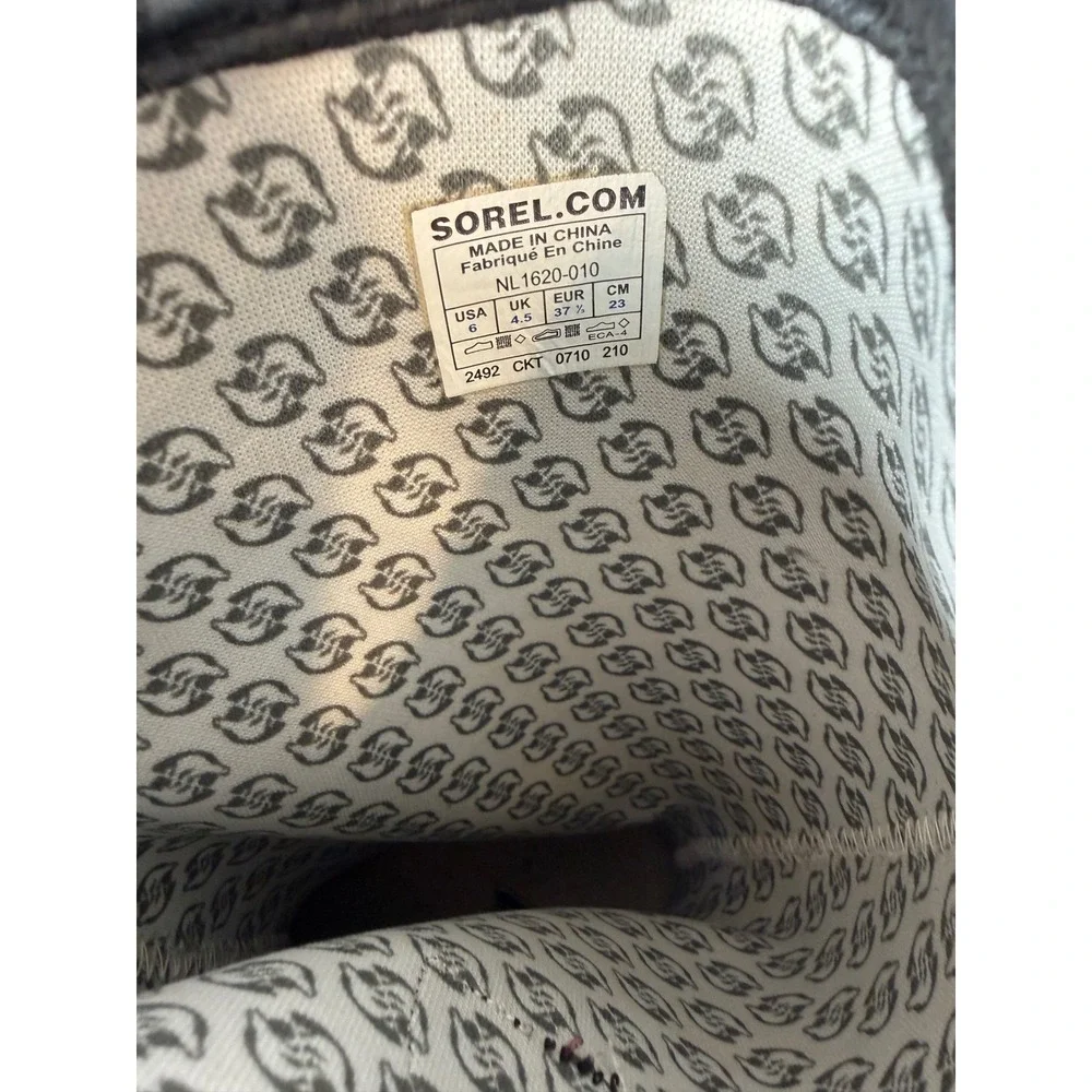 Sorel Womens Black Waterproof‎ Rubber Tall Rain Boots NL1620-010 Size 6